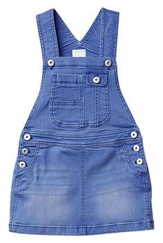 Style Salopette, Denim Pinafore, Girls Overalls, Denim Ideas, Kids Frocks, Kids Denim, Jeans Kids