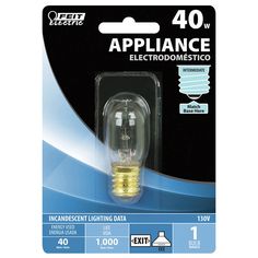 the light bulb is packaged in an ad for appliance electromedistico