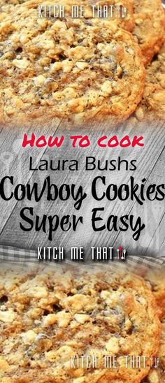 Laura Bushs Cowboy Cookies (Cookies Recipe Made Easy) Laura Bush’s Cowboy Cookies, Peanut Butter Cowboy Cookies, Barbara Bush Cowboy Cookies, Laura Bush Cowboy Cookies Recipe, Cowboy Cookies Laura Bush, Cowboy Desserts, Cowboys Cookies, Cookies Cowboy, Laura Bush Cowboy Cookies