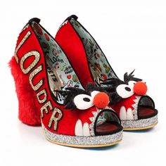 Irregular Shoes, Silver Platform Shoes, Irregular Choice Heels, Muppets Party, Silver High Heel Shoes, Silver Glitter Shoes, Muses Shoes, Shoes Glitter, Character Face