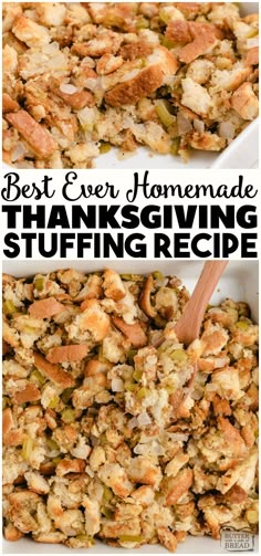 the best ever homemade thanksgiving stuffing recipe