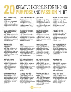 Creative Exercises, Passion In Life, Finding Purpose In Life, Wellness Ideas, Growth Motivation, My Purpose In Life, Find My Passion