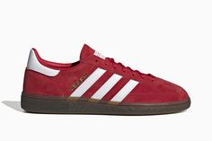 Adidas Handball Spezial ‘Scarlet Gum’ Supreme Accessories, Adidas Nike, Adidas Spezial, Triple Black, Adidas Outfit, Red Adidas, Shoe Show, Newest Jordans, Nike Air Zoom