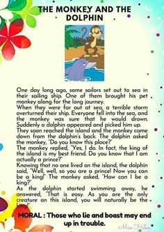 the monkey and the dolphin poem