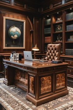 Luxury Executive Office Desk, Luxury Desk Design, Study Desk Decor Ideas, Luxurious Workspace, Dream Office Luxury, Luxury Workspace, Desk Decor Ideas, Desk Arrangements