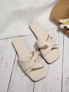 Elevate your summer style with our Chic Twist Detail Flat Sandals! Designed in a sophisticated Elegant Beige color, these sandals feature a unique twist detail that adds a touch of elegance to any outfit. Crafted with comfort and style in mind, these sandals are perfect for any occasion, from a day out shopping to a night out on the town. Color : Beige Upper Material : PU Leather Lining Material : PU Leather Insole Material : PU Leather Outsole Material : PVC Beige Color, Flat Sandals, Summer Style, Pu Leather, Night Out, Summer Fashion, Twist, Sandals, Leather