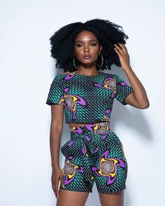 Shorts Ankara, Ankara Shorts, Kenya Fashion, African Print Jumpsuit, Trendy Ankara Styles, Ankara Clothing, Style Africain, Latest Ankara Styles, Afrikaanse Mode