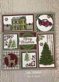 christmas cards made with the stamp set