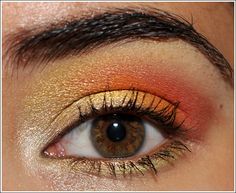 Yellow, Orange, and Coral Beauty Elements, Yellow Inspiration, Big Bounce, Friend Costumes, Nails Makeup, Orange Coral, Makeup Styles, Hair Nails, I Love Makeup