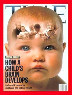 the cover of time magazine with an image of a baby's head on it