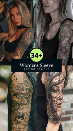 some women with tattoos on their arms