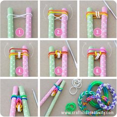 instructions to make an easy loom bracelet