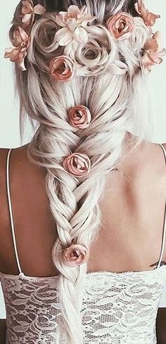 Wedding Grey, Summer Wedding Hairstyles, Flowers In Her Hair, Hair Flow, Hair Extensions Best, Long Blonde, Creative Hairstyles, Long Blonde Hair, Loose Hairstyles