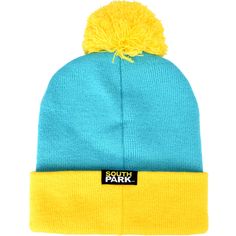 PRICES MAY VARY. SOUTH PARK BEANIE HAT: Turquoise and yellow acrylic South Park Eric Cartman skullcap with a pom pom on top and a woven South Park logo on the back ONE SIZE FITS ALL: Knitted hat accommodates heads of all shapes and sizes for a snug and comfortable fit, and slips on easily for instant comfort 100% ACRYLIC: Beanie cap is composed of lightweight and durable knit acrylic fabric ideal for keeping your ears warm during cold and chilly weather OFFICIALLY LICENSED: This winter hat is an South Park Beanie, Eric Cartman And Kenny, Cartman And Kenny, Kenny Mccormick, Character Cosplay, Kyle Broflovski, Eric Cartman, South Park Characters, Beanie Cap