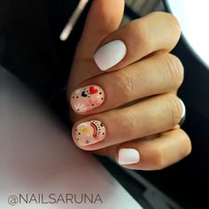 Pedicure Nail Designs, Minimal Nails Art, Beachy Nails, Manicure Nail Designs, Shellac Nails, Cute Gel Nails