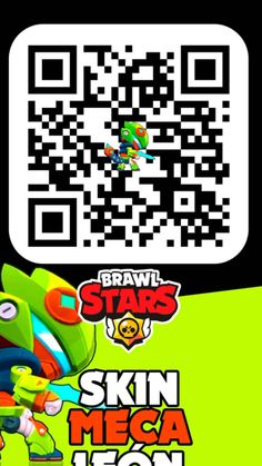 a qr code for brawl stars skin mega lion