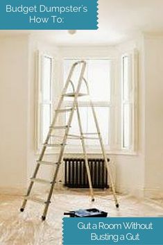 a ladder in the middle of a room