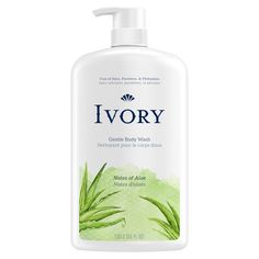 Ivory Mild & Gentle Body Wash leaves skin feeling healthy and clean. This mild body wash is designed with the whole family in mind and is free of dyes and heavy perfumes. Our formula gives you a rich, creamy lather for a luxurious clean with a hint of aloe scent.Ivory's safe, gentle products have been trusted by families for over 140 years. Made without dyes, heavy perfumes, parabens or phthalates Designed for the whole family Ivory does not test on animals Made with plant-based cleansers Dermat Ivory Body Wash, Dove Body Wash, Feeling Healthy, Personal Care Products, Body Skin Care, Bar Soap, Body Wash, Care Products, Deodorant