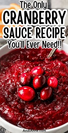 the only cranberry sauce recipe you'll ever need