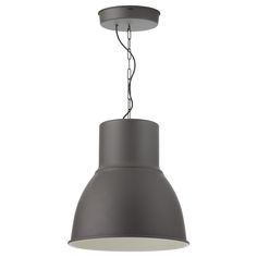 a gray light hanging from the ceiling