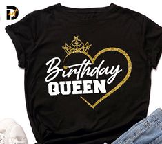 "Birthday Queen SVG,Queen Birthday,Birthday Girl svg,Its My Birthday svg, Birthday shirt svg, Birthday Party svg, Cricut SVG,Queen SVG,silhouette,Crown It is a great design that you can use with different designs or alone as much as you want. Easily transfer a t-shirt by printing an iron on transfer paper, which you can buy at any product creation store. Print your own stickers or t-shirt! Or cut it with your cutter! You can print on an iron during the transfer to make a super cute t-shirt! Make Cheap Birthday Shirt With Letter Print, Tiktok Queen Birthday Shirt, Iron On Birthday Shirts, Cheap Purple T-shirt For Birthday, Happy Birthday Shirts 2023, Birthday Shirts For Adults Svg, Happy Birthday Shirts Teepublic, It’s My Birthday Black Shirt, Chanel Theme Birthday Shirts