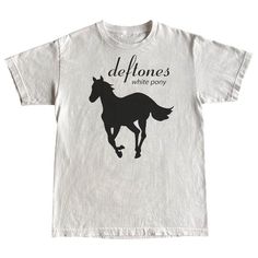 deftones white pony shirt Deftones Band, Deftones Shirt, Deftones White Pony, Mens T Shirts, White Tee, Band Tees, Cotton Tee, Shirt Style, Mens T