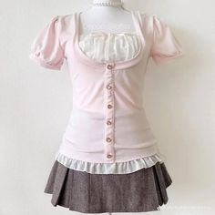 Milkmaid Top, Mode Rose, 일본 패션