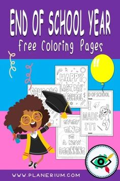 Best Teaching Resources For End Of Year | Planerium Graduation Hat, Free Printable Coloring, Teacher Help, Free Printable Coloring Pages, End Of Year