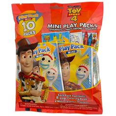 three packs of toy story mini play packs