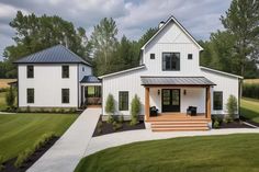 this is an image of a modern farmhouse style home