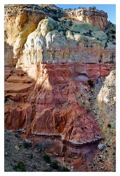 the rock formations are very colorful and unique