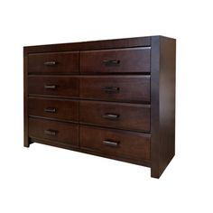 a large wooden dresser with many drawers