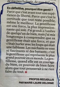 an article in a french newspaper with blue writing