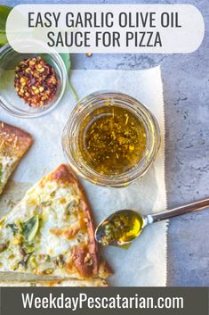 homemade garlic olive oil sauce for pizza