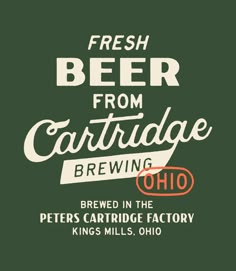 fresh beer from cartridge brewing