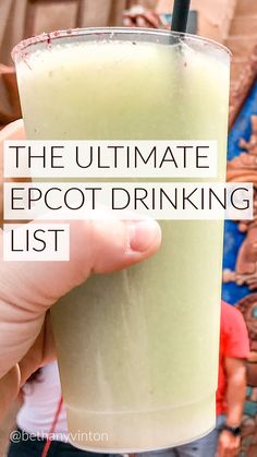 the ultimate epcot drinking list for disney world