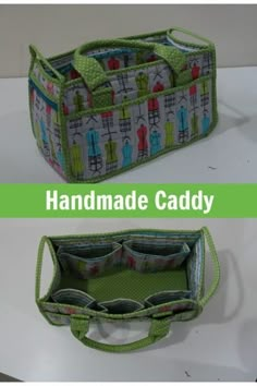 an image of a handmade caddy bag