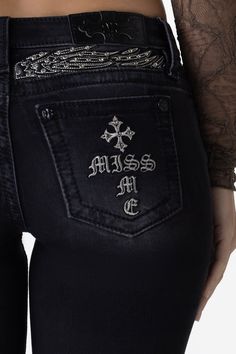 Shop The Hottest Bootcut Jeans: Gabbriette Black Owned Clothing Brands For Women, Y2k Clothing Pieces, 90s Style Black Women, Scene Jeans, Mcbling Black, Emo Pants, Jaded London Jeans, Revice Jeans, Corset Jeans