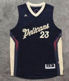 the jersey worn by the pelicans is displayed