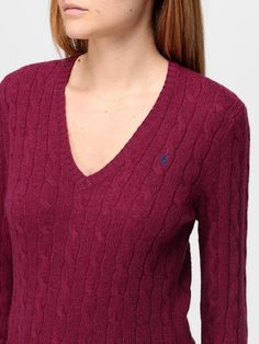 Sweater POLO RALPH LAUREN Woman color Burgundy Ralph Lauren Sweater Women, Things I Need To Buy, Sweater Polo, Ralph Lauren Pullover, Polo Ralph Lauren Sweater, Polo Ralph Lauren Women, Ralph Lauren Women, Ralph Lauren Collection, Burgundy Sweater