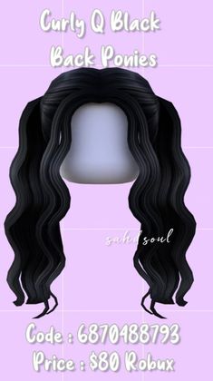 Brown Hair Roblox Id, Brown Hair Id, Curly Red Hair, 50 Aesthetic, Pink And Black Hair, Black Wavy Hair