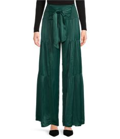 From Angie&#x2C; these pants feature:Mid riseTie waistWide legPull-on stylingApprox. 30"Rayon Hand wash cold/drip dryImported. Cold Drip, Junior Pants, Dillard's, Wide Leg, Hand Wash, Clothes For Women, Pants, Clothes, Trousers