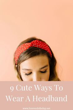 How To Wear A Knot Headband, Styling Hair With Headband, How To Wear Knotted Headband, How To Style Hair With Headband, Chunky Headband Hairstyles, How To Wear A Headband With Short Hair, Cute Ways To Wear Headbands, How To Style Headbands