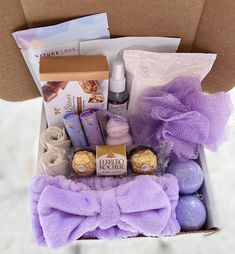 a box filled with lots of different items