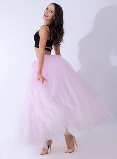 Long Tutu Skirt, Fairy Princess Costume, Long Tutu, Tulle Tutu Skirt, Blue Tulle, Tulle Tutu, Luxury Wedding Dress, Pink Tulle, Pink Outfits