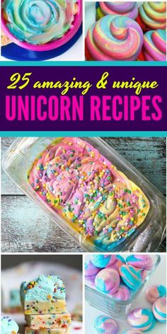 25 amazing and unique unicorn recipes