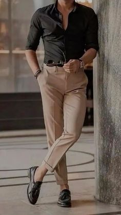 Formal Men Outfit, Stylish Men Casual, Mens Casual Dress Outfits, Classy Men