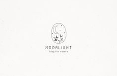 the logo for moonlight is shown in black and white, with an image of a moon on