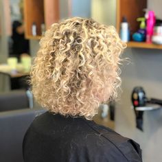 Find your next short curly haircut inspiration that will have your Type 3 curls poppin. Curly Asymmetrical Bob, David Hair, Short Haircut Ideas, Medium Length Blonde, Bob Haircut Curly, Cute Curly Hairstyles, Haircut Inspiration