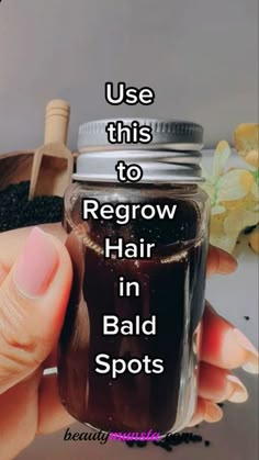 Hair Growth Oil Recipe, Hair Growth Tonic, Homemade Hair Treatments, Herbs For Hair, Healthy Natural Hair Growth, Homemade Hair, Hair Remedies For Growth, Regrow Hair